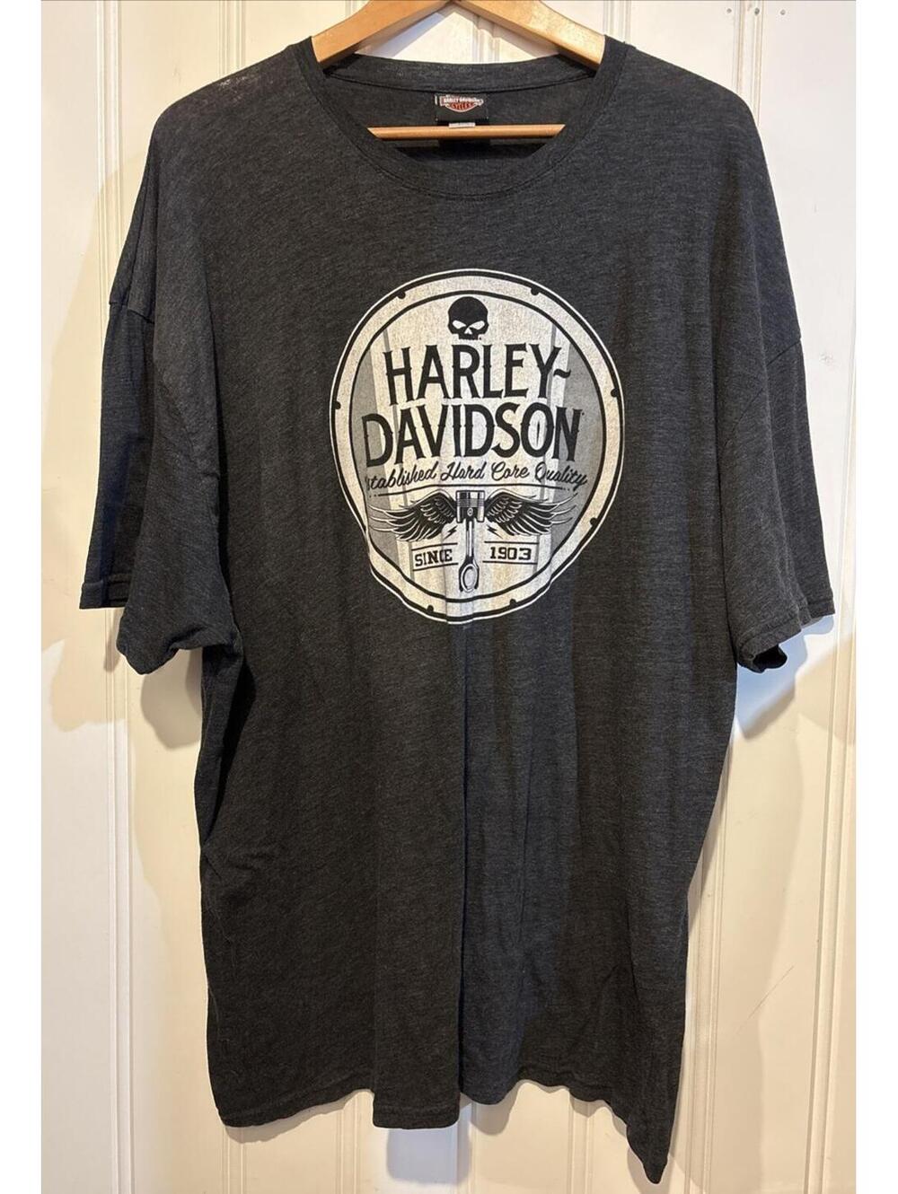 Harley Davidson Mens T-Shirts Lot of 2 Size 3XL Gray Lightweight Great Condition - Picture 2 of 9
